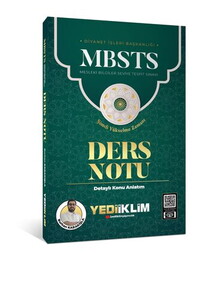 Yediiklim Yayınları 2025 MBSTS Konu Anlatımlı Ders Notu - Burhan KARAKIŞLA
