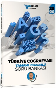 Yediiklim 2026 MEB AGS Ahenk Serisi Türkiye Coğrafyası Tamamı Çözümlü Soru Bankası