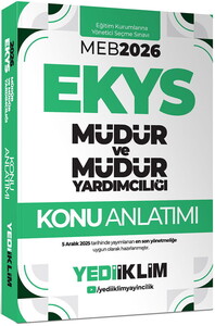 Yediiklim  Yayınları 2026 MEB EKYS Müdür Ve Müdür Yardımcılığı Konu Anlatımı